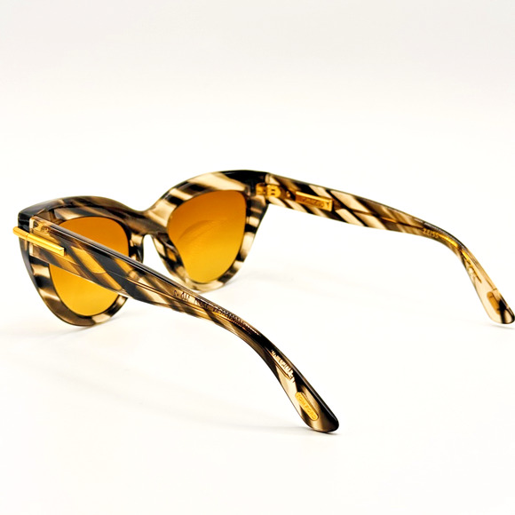 Tom Ford Sunglasses Icon Cat Eye TF1252 55F Brown Gray Frame Brown Lens 52mm main image 12